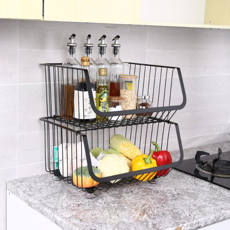မီးဖိုချောင်အတွက် Multi-functional Storage Metal Basket
